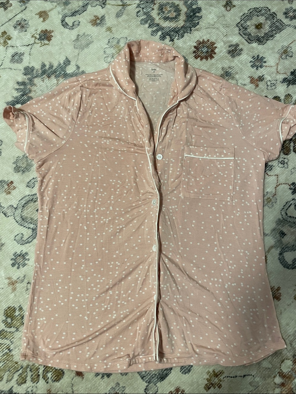 Knix Pink Polka Dot Modal PJ set - Picture 4 of 6
